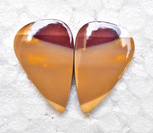 Paire de mokaite à motifs uniques, 2 pièces, rouge, autrichien, de haute qualité - Product Image 2