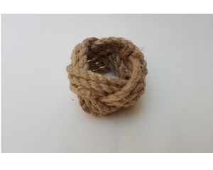 Anneaux de serviette en jute naturelle |   Porte-serviettes rustique fait main, décoration de table de mariage |   Ensemble d'anneaux de serviettes de table pour décoration de fête champêtre - Product Image 1