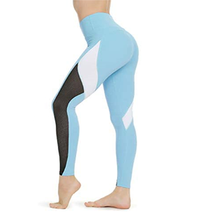 ชุดเลกกิ้งออกกำลังกายผ้าตาข่ายสำหรับผู้หญิง,กางเกงโยคะเอวสูงแบบผ่าขายืดได้กางเกงเลกกิ้งใส่ออกกำลังกายบั้นท้ายรัดรูปสำหรับผู้หญิงผู้หญิง - Product Image 1