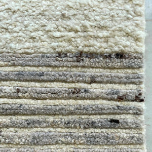 HAND MADE <b>RUG</b> Mixed Stripes Modern Hand Knotted <b>Rug</b>, Woollen Hand Knotted Very Elegant and Classy - Product Image 1