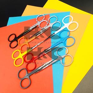 กรรไกรตัดหนังทำจากสเตนเลสใบมีดโค้งเคลือบสีสวยใหม่ห่อโลโก้ขนมิงค์อย่างยั่งยืน - Product Image 6