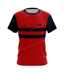 Personnalisable 100% Polyester Hommes T-Shirt Casual OEM GSM Imprimer avec Coupe Surdimensionnée Uni Teint Design Personnalisé Jersey Tissu - Product Image 1