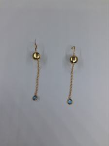 Pendiente de Plata de Ley 925 chapado en oro personalizado, venta al por mayor, hecho a mano, Unisex, bajo pedido, cadena única, Multi gema - Product Image 3