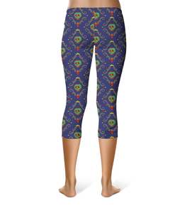 Custom Printing Poison-Apple-Evil Inspired - Leggings in Capri or Full Length - Product Image 2