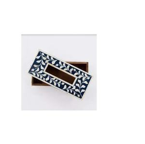 Boîte d'incrustation d'os personnalisée et porte-mouchoir et couleur avec produit fait à la main avec décoration de Table et accessoires boîtes à mouchoirs - Product Image 4