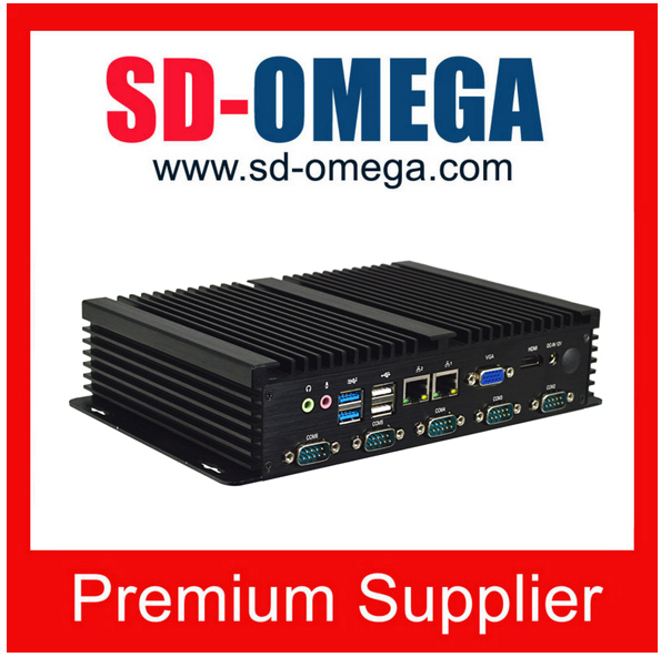 Integrado Mini PC sin ventilador x86 CPU J1900 Quad Core 3G/4G wifi ordenador industrial
