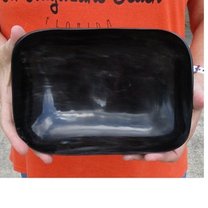 100% Plateau en corne de buffle de meilleure qualité pour table à manger de forme ronde et poli à la main avec produit Offre Spéciale - Product Image 2