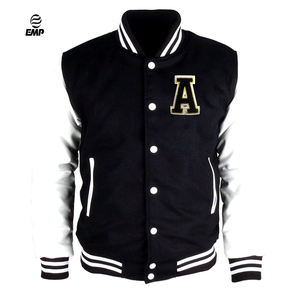 Chaqueta de Invierno de Moda Urbana para Hombre 2026, Personalizada, Holgada, de Punto, Estilo Universitario con Decoración Bordada - Product Image 1