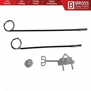 BWR5284 Juego de reparación de regulador de ventana manual Puerta trasera derecha para 323 110 2007-2018 51789673 Bross Auto Parts Hecho en Turquía - Product Image 3