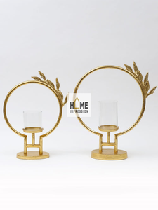 Nueva llegada último patrón único oro lujo portavelas diseñador Metal fundido portavelas Mesa nórdica vela escultura - Product Image 6