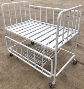 YKB005-Y6 <strong>Hospital</strong> Portable Steel <strong>Infant</strong> Cribs Baby Cot <strong>Bed</strong> With Wheels - Product Image 4