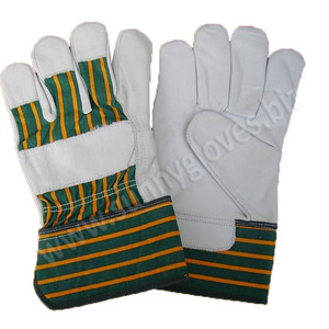 Guantes de trabajo de cuero, protección manual, a la venta - Product Image 3