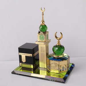 Cristal cortado, vidrio, Kaaba Al AQSA, Meca, Makkah, ala, Ramadán, regalo islámico, MH-G0461 - Product Image 2