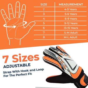 Super Grip Palms Guantes de portero de fútbol para niños Guantes de portero de fútbol con excelente protección para niños y niños - Product Image 5