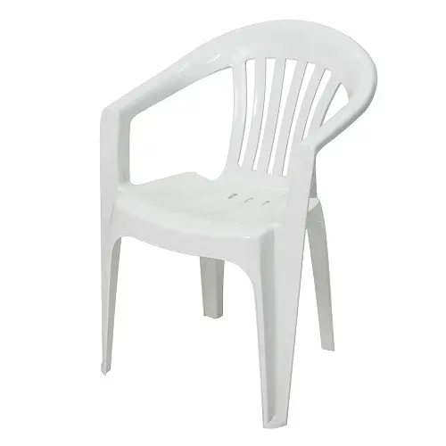 Pas cher blanc restaurant chaise en plastique