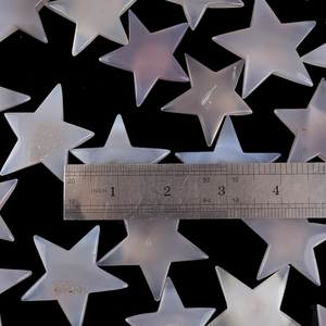 <span class=keywords><strong>Sculpture</strong></span> <span class=keywords><strong>en</strong></span> cristal d'agate druzy naturelle <span class=keywords><strong>en</strong></span> forme de pentagramme, sculptée à la main, 2-3 pouces, pour la décoration intérieure et la guérison - Product Image 2