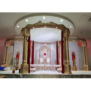 Gujarati boda evento ceremonia Mandap decoración India Triveni estilo boda Mandap maravilloso indio boda Mandap EN EL Reino Unido - Product Image 1