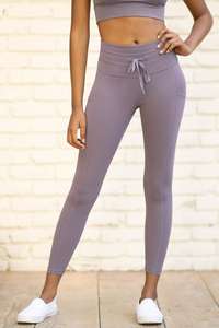 Leggings de Yoga de Cintura Alta para Mujer, Logotipo Personalizado al por Mayor 2022, Antibacterianos, Transpirables, Casuales de Invierno, Largos hasta la Rodilla, Conjunto Deportivo - Product Image 4