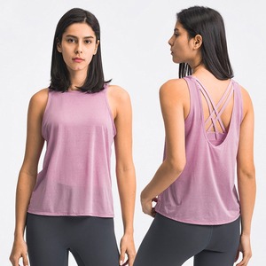 Competitive Price Tank Top Seamless Yoga Wear Gym <b>Singlets</b> Quick Dry Workout Tank Top <b>Women's</b> Wholesale - Product Image 1