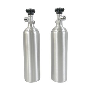 TPED-Sistema de cilindro de aluminio con válvula lateral w21.8, cilindro de CO2 de 1L, ISO7866 - Product Image 1