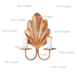 Ensemble de trois bougeoirs muraux en métal couleur or, forme ovale, à suspendre au mur, à prix abordable - Product Image 4