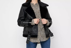 100% Unisex de cuero corta Moto chaqueta cremallera-Slim PU Biker abrigo con bolsillos en todos los colores - Product Image 3