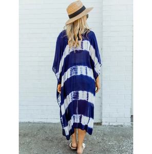 Kimono de rayón teñido anudado para mujer de nueva tendencia - Product Image 3