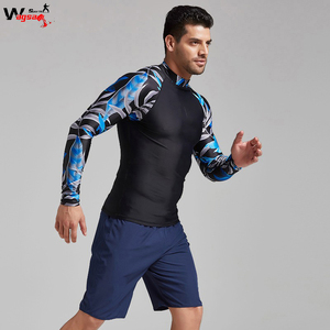 Chemise à manches longues pour homme, personnalisée, en Spandex, séchage rapide, pour la course, le Fitness, l'entraînement, la course, vente en gros - Product Image 4