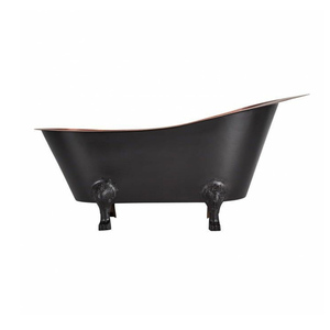 The Gilded Monarch 2025 Tina de cobre Acabado de cobre brillante Tina de baño chapada en cobre de metal grande - Product Image 6