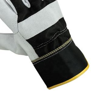 Gants de gréeur canadiens en gros Gants en cuir de vachette fendu du Pakistan Gants de travail à usage quotidien guantes de trabajo de cuero - Product Image 5