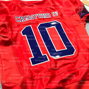 Camiseta de fútbol americano personalizada para hombre, ropa de entrenamiento de poliéster transpirable, uniformes sublimados - Product Image 6