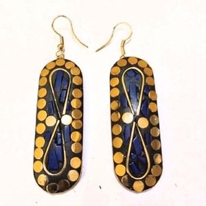 Boucles d'oreilles en mosaïque de laiton de style bohème Bijoux de mode 22092020-17 - Product Image 1