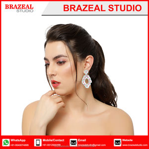 Pendientes hechos a mano de diseñador, cuentas de semillas, ganchillo, multicolor, joyería para mujer y pendientes, accesorios - Product Image 6