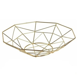 Panier de fruits en métal décoratif artisanal Design moderne fer forgé enduit rouge et jaune de qualité supérieure - Product Image 6