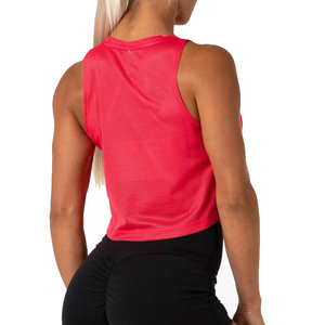 OEM Service Women's Crop <b>Top</b> Tank <b>Top</b> <b>White</b> Color Quick Dry Breathable Gym Clothing Polyester Made Ladies Gym Tank <b>Top</b> - Product Image 3