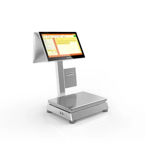 LongFly Dual Screen POS with Scale Windows Thermal Printer from Longfly