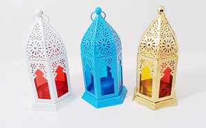 New Handmade Moroccan Glass Lantern <b>Candle</b> <b>Holder</b> With Customized Color and New Arrival for Wedding Decoration and Festivals - Product Image 3