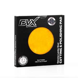 Tampon en laine d'agneau Pure, jaune, 160x15mm, pour découpe et polissage, plume courte, livraison gratuite - Product Image 1