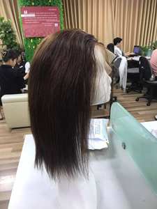 Perruque Remy lisse pour femmes noires, perruque à dentelle transparente, EXTENSION de cheveux naturels vierges de haute qualité, prix en gros - Product Image 3