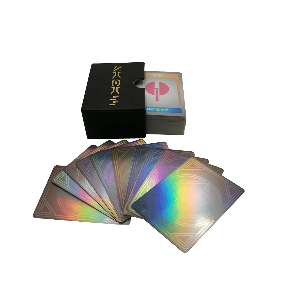 Aangepaste Volwassen Card Game Spelen Familie Custom Fabrikanten Afdrukken Diensten Holografische Card Game