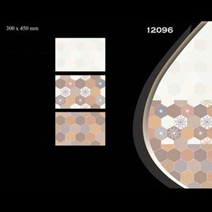 Azulejos decorativos de pared esmaltados rústicos de cerámica estilo inyección de tinta 30x45cm - Product Image 4