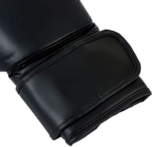 Guantes de boxeo de color negro, par de guantes de entrenamiento de boxeo profesional de alta resistencia con cuero genuino y el mejor molde de material - Product Image 4