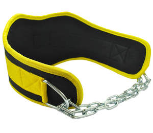 GAF DIP HEAVY DUTY CÓMODO CINTURÓN DE CADENA DE ACERO DE PESO PARA DIPS Y PULL UPS ENVOLTURAS DE GEL CON CADENA SE AJUSTA - Product Image 6