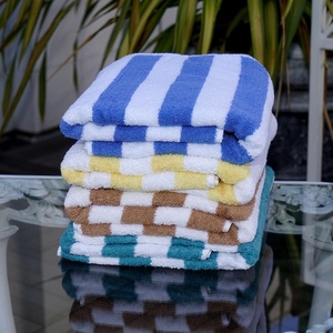 100% Organic Cotton GOTS Certificate Terry Cloth Hot Sale Customised Lightweight Sandfree Quick Dry Soft <b>Beach</b> <b>Towel</b> for Adults - Product Image 1