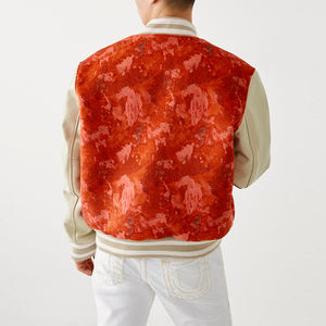 ชุดเครื่องแบบเบสบอลเยาวชนผ้าฝ้ายออกแบบตามสั่งเสื้อแจ็กเก็ตเลตเตอร์แมนตัวยาวพร้อมเครื่องแบบสไตล์ลำลองผ้าบาง - Product Image 4