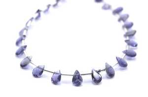 Natural Iolite Gemstone Faceted Pear Shape Cut Stone Jewelry Making Briolette Beads <b>Top</b> Quality Stone Manufracture - Product Image 6