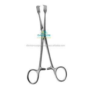 Davicon de-1644 Lahey goitre tenaculum Forceps 3x3ฟัน6สแตนเลสคู่มือเครื่องมือผ่าตัดได้รับการรับรอง CE - Product Image 1