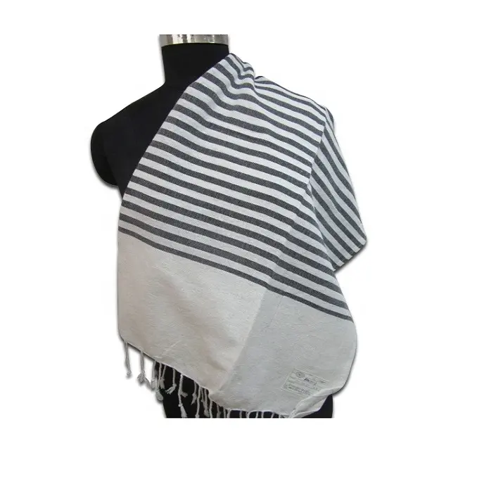 Hot Selling 10% Cotton Face Towel Best Quality Grey Stripes Foutas bath Towel At Competitive Price