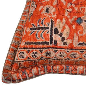 Commerce équitable 40x60cm coton Kilim tapis oriental imprimé housse de coussin rouillé Orange maison tapis taie d'oreiller imprimé tapis Design - Product Image 2
