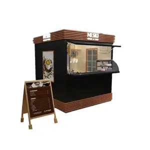 Outdoor-Kaffee kiosk Design sehr sicheres kleines Café zum Verkauf